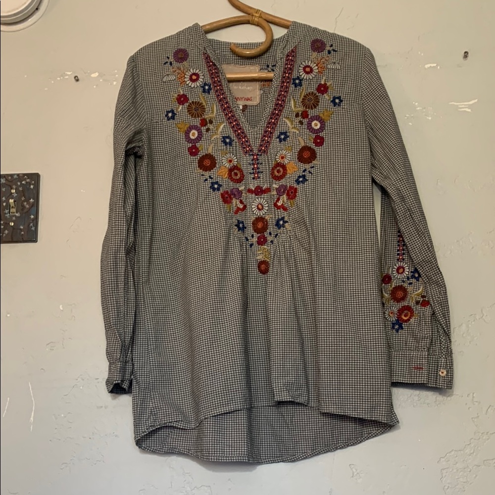 Johnny Was Embroidered Top